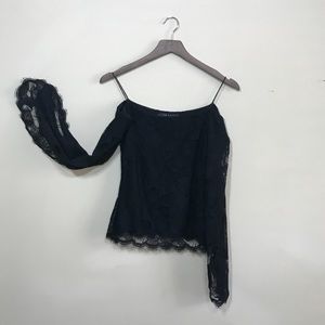 Vintage RALPH LAUREN Black Label Lace Top